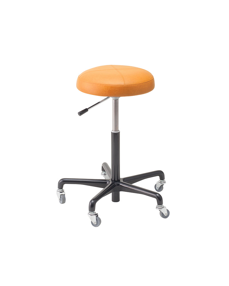 Zen - Orange klippestol - Sort krydsfod