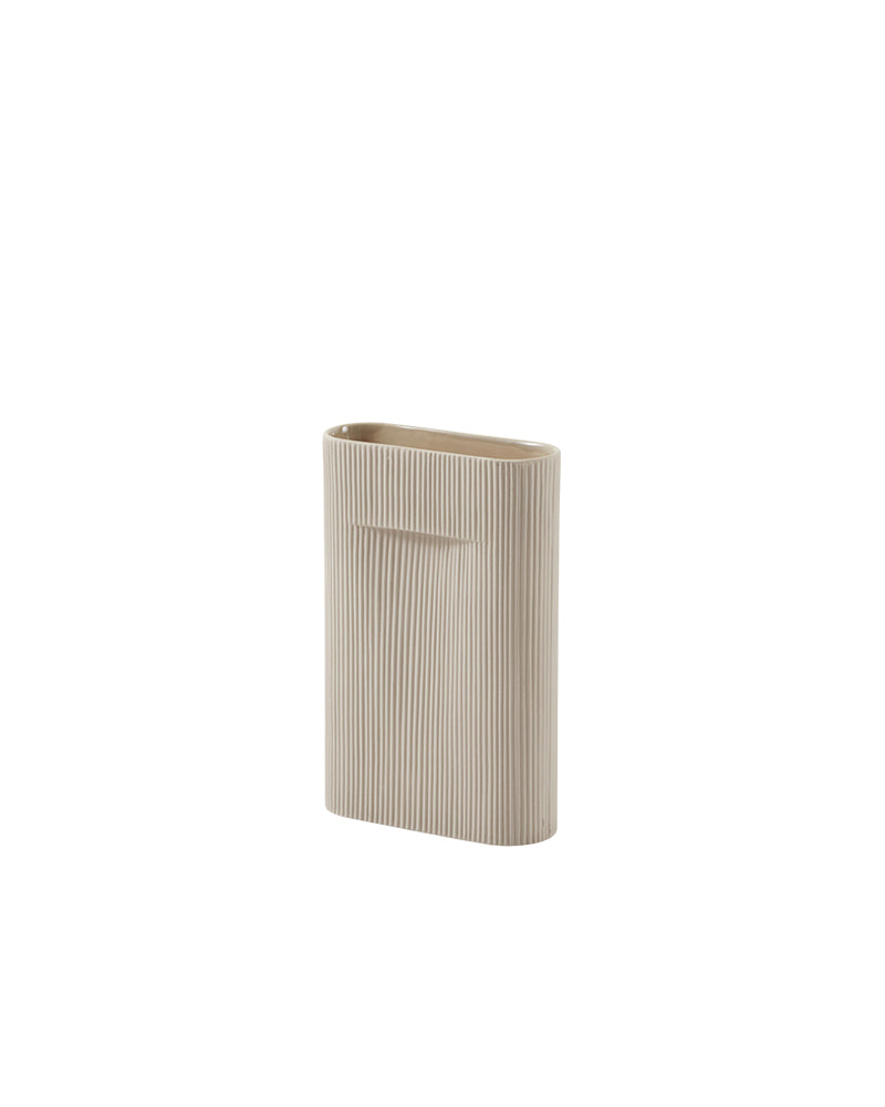 Ridge - Beige blomstervase 35cm