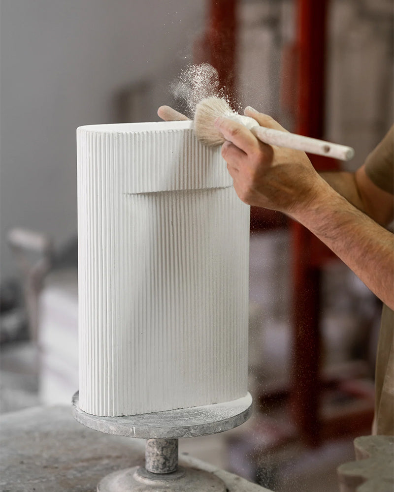 Ridge - Beige blomstervase 48,5cm