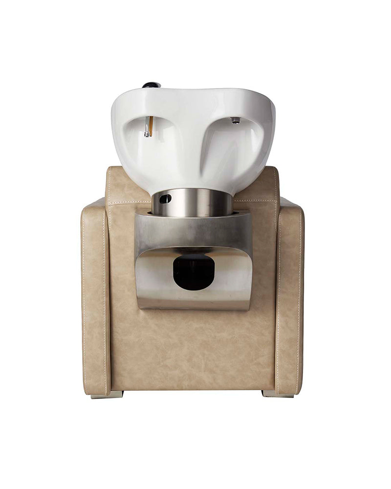 Club Sand - Beige vaskestol - Hvid kumme