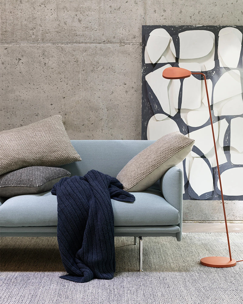 Ample - Blåt throw tæppe