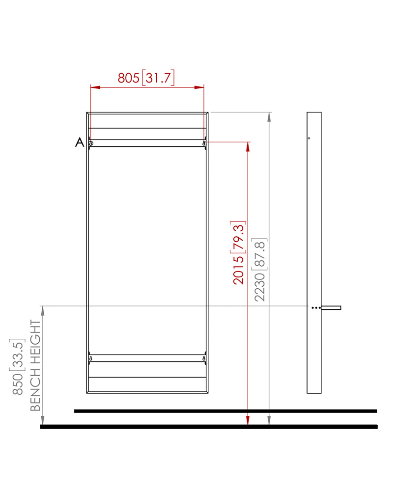 Casa - Frisørspejl i asketræ