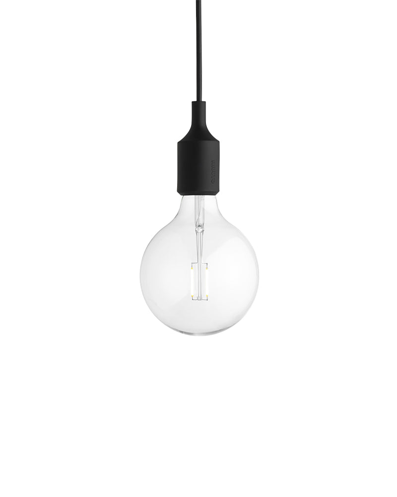 E27 LED - Sort loftslampe