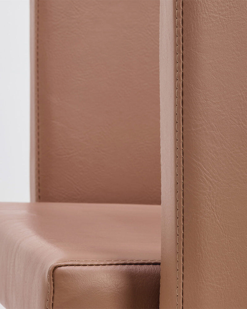 Compact - Brun vaskestol - hvid kumme