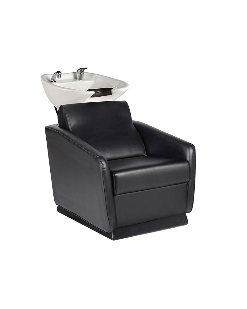 Zippy - Sort vaskestol - Hvid kumme