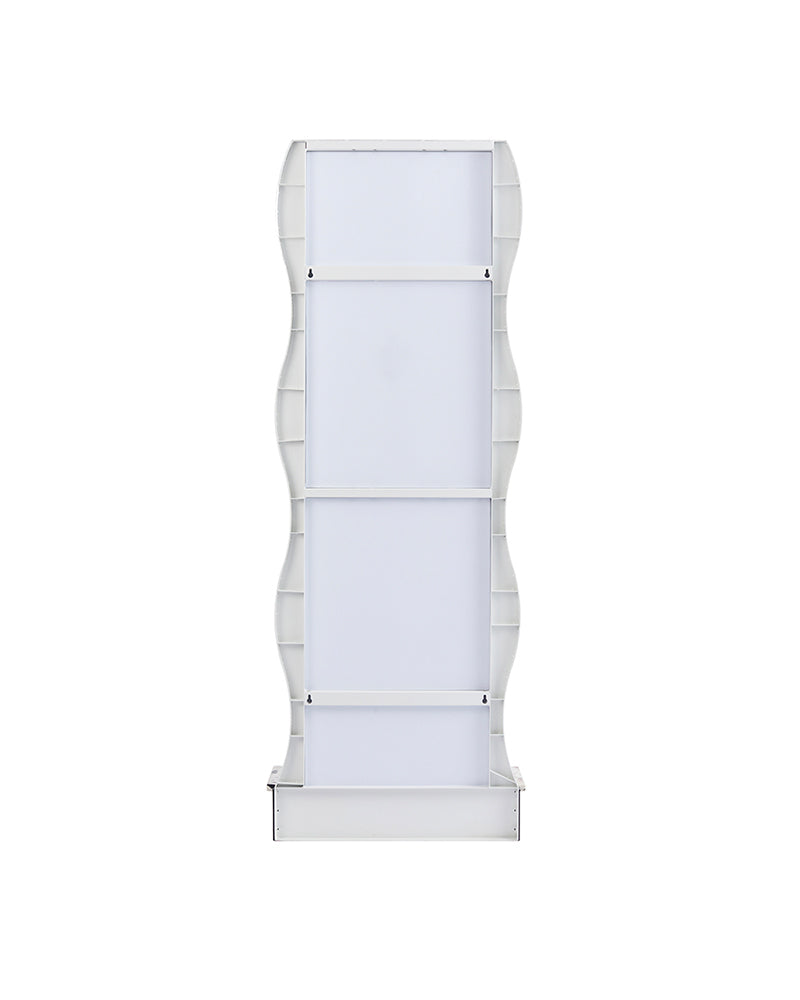 Wiggle - Fritstående frisørspejl - Trendy design - Hvid ramme