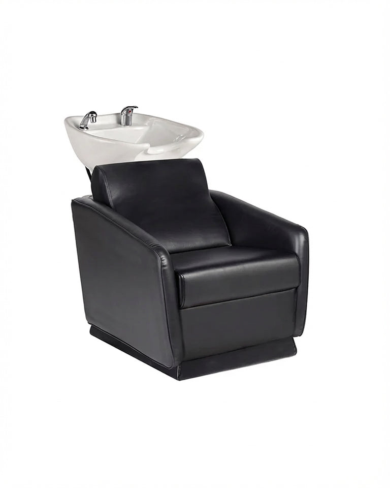 Zippy - Sort vaskestol - Hvid kumme