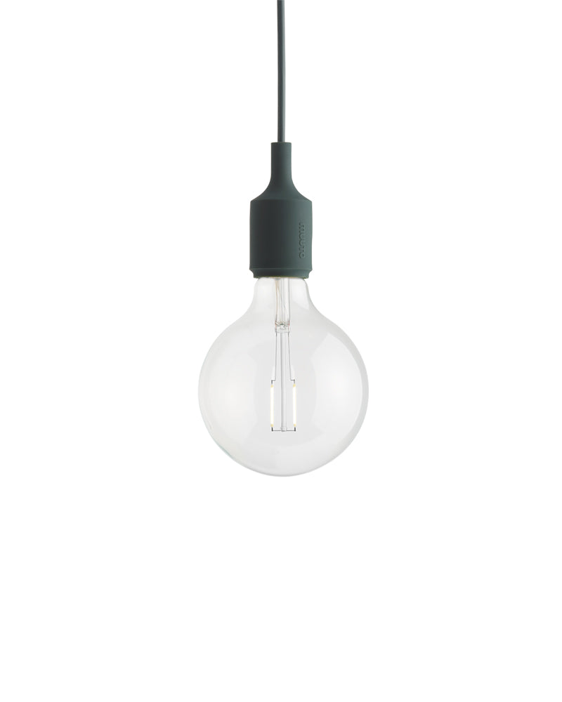 E27 LED - Mørkegrøn loftslampe