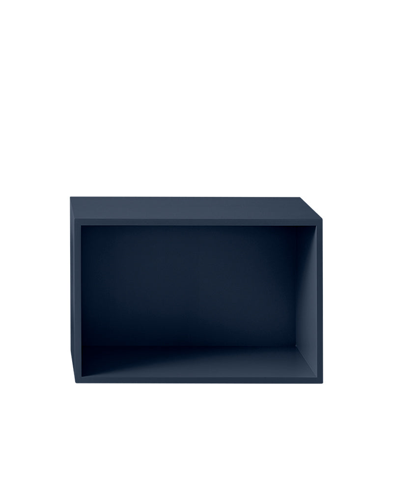 Stacked - Blå reol uden låge - Small