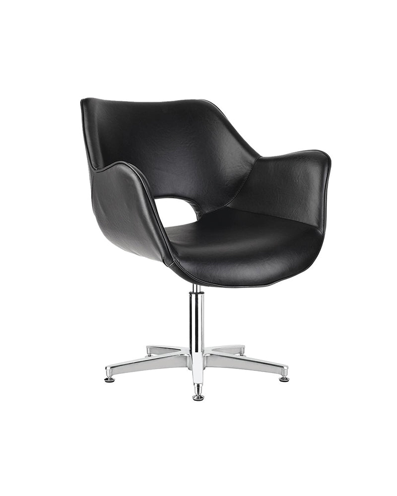 Chloe Black - Sort Ventestol - Krom krydsfod