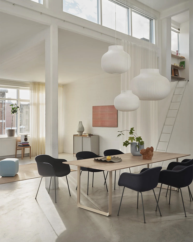 70/70 Stor - Grå linoleom - Sand stel