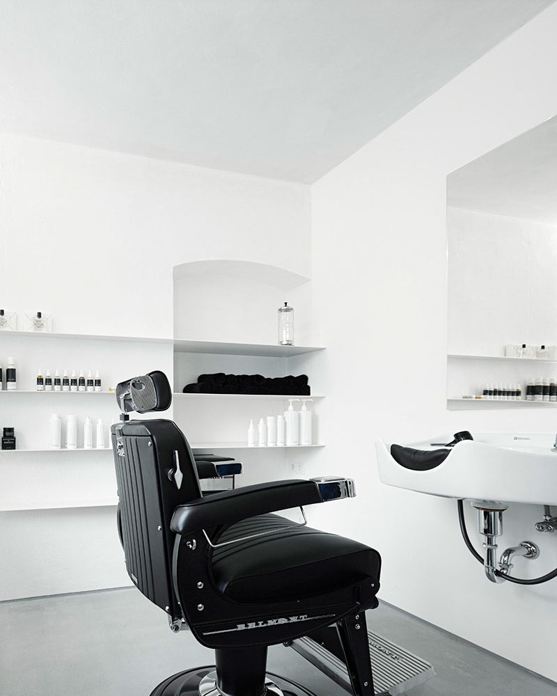 Apollo II Elite - Matsort barberstol med støbejernsstel