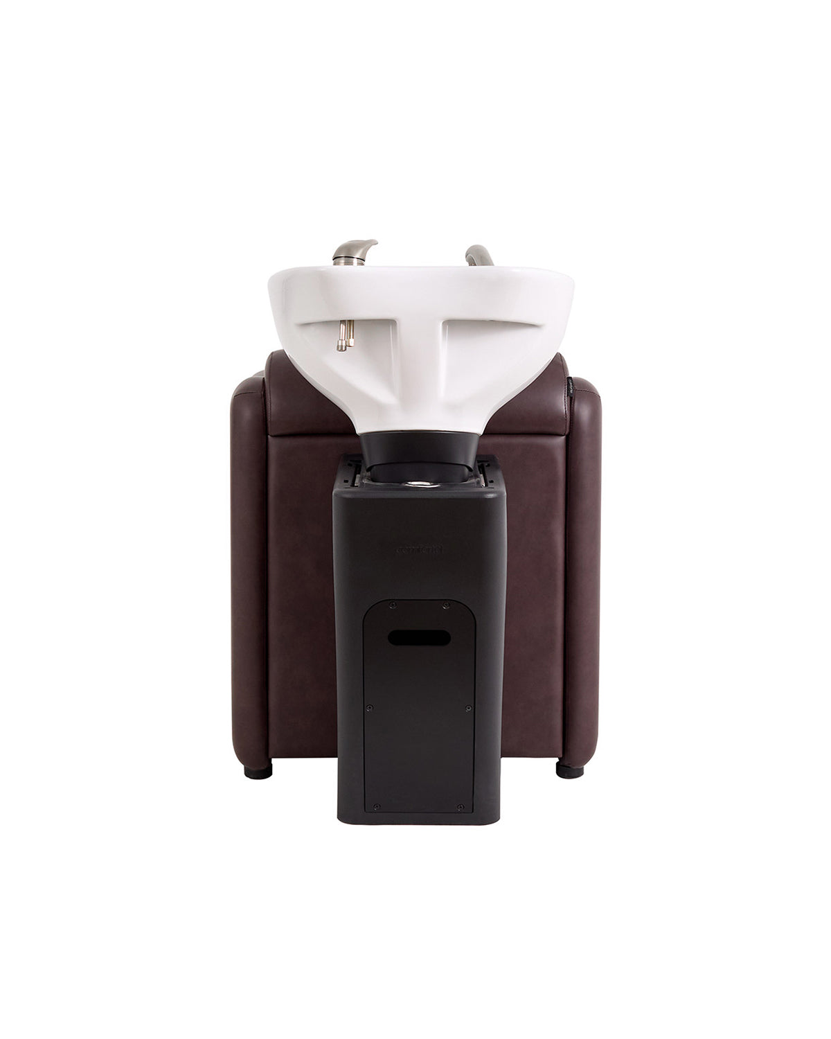 Ava Merlot - Brown washing unit with chrome mixer