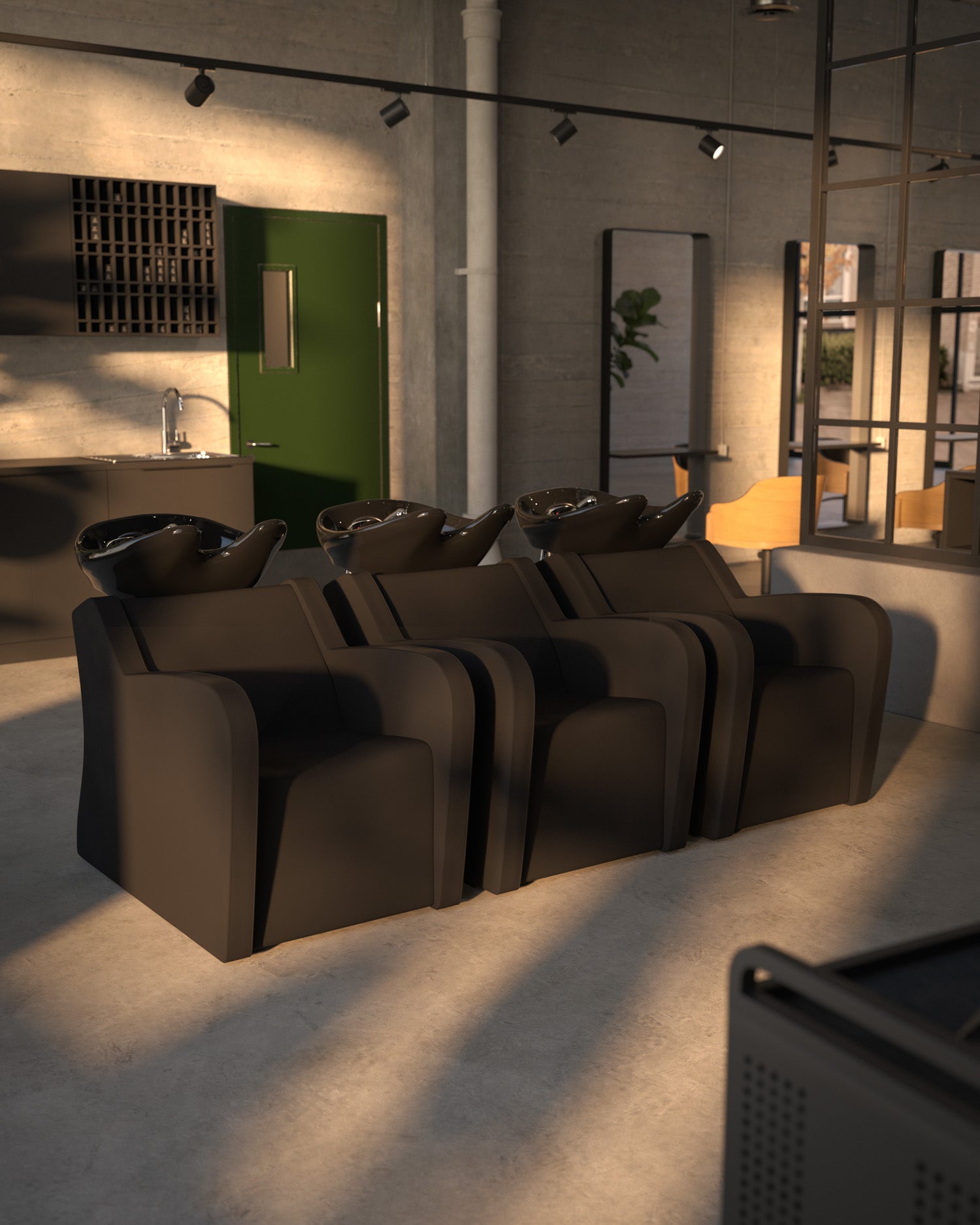 Fredda II - Sort massagevask med sort kumme