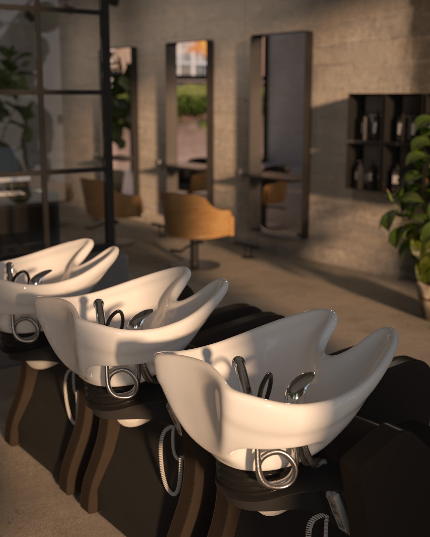 Fredda II - Brun massagevask med hvid kumme