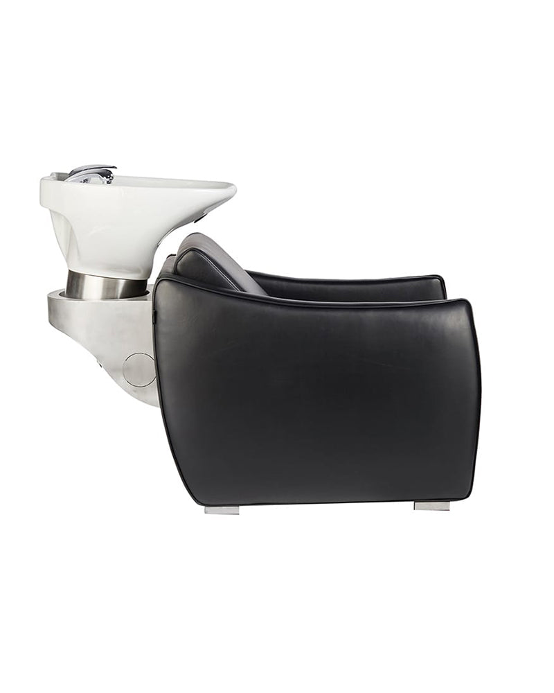 Hazel - Sort vaskestol - Hvid kumme