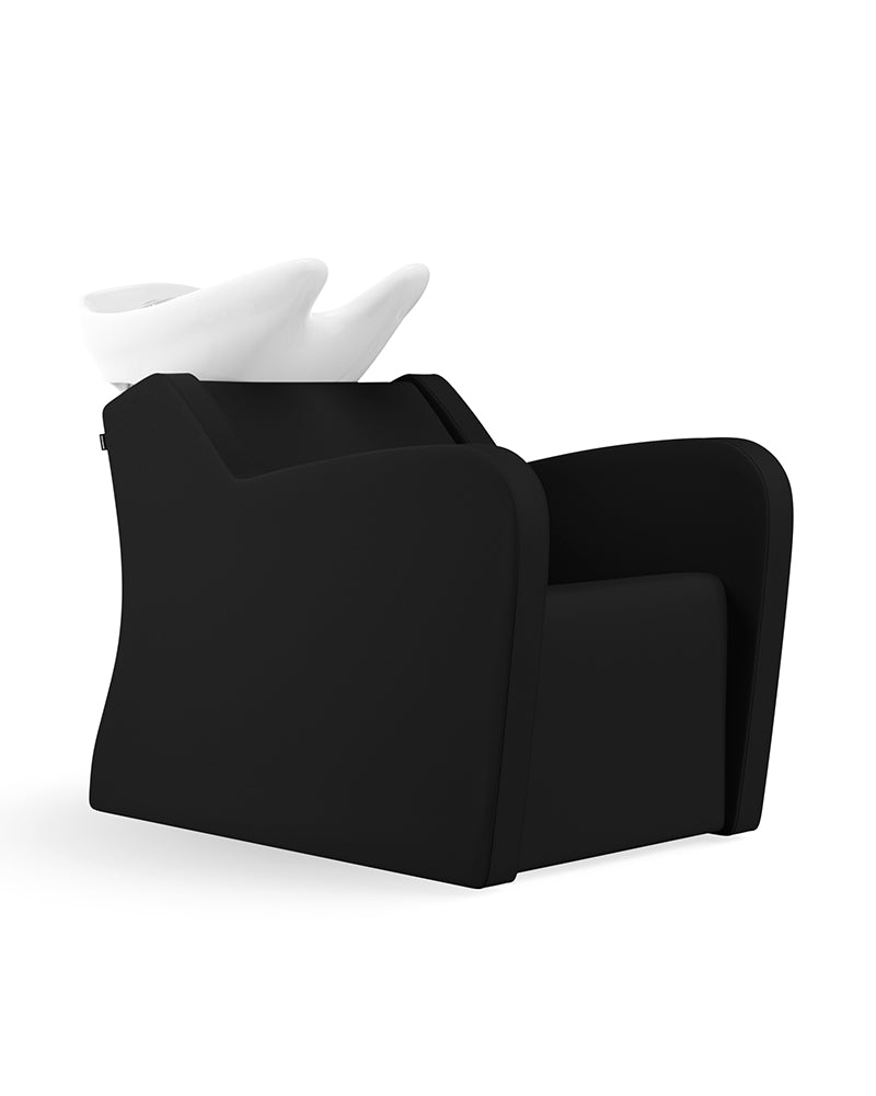 Fredda II - Sort massagevask med hvid kumme