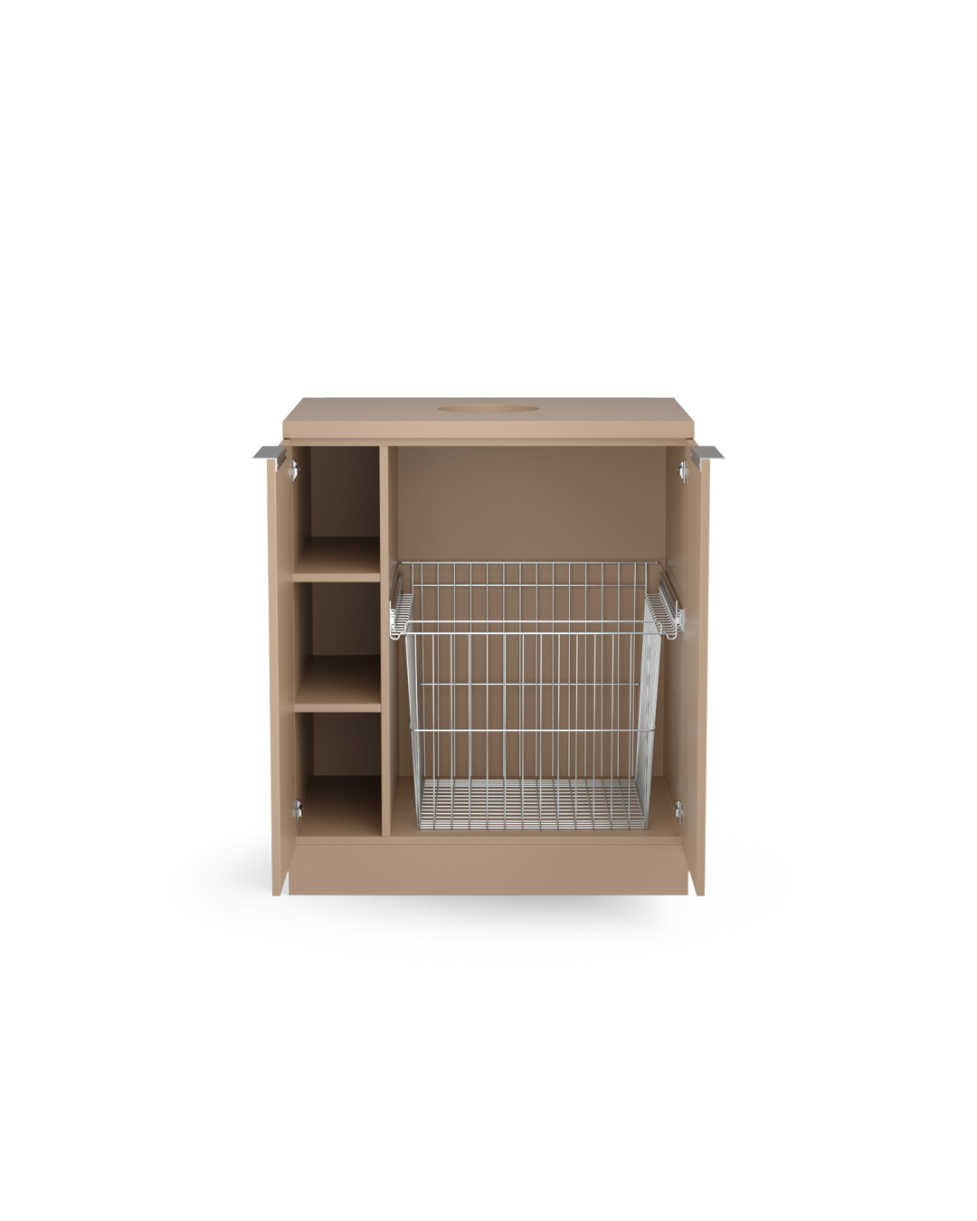 Colorbar håndklædekurv - Vaskeskab i beige - Cappuccino