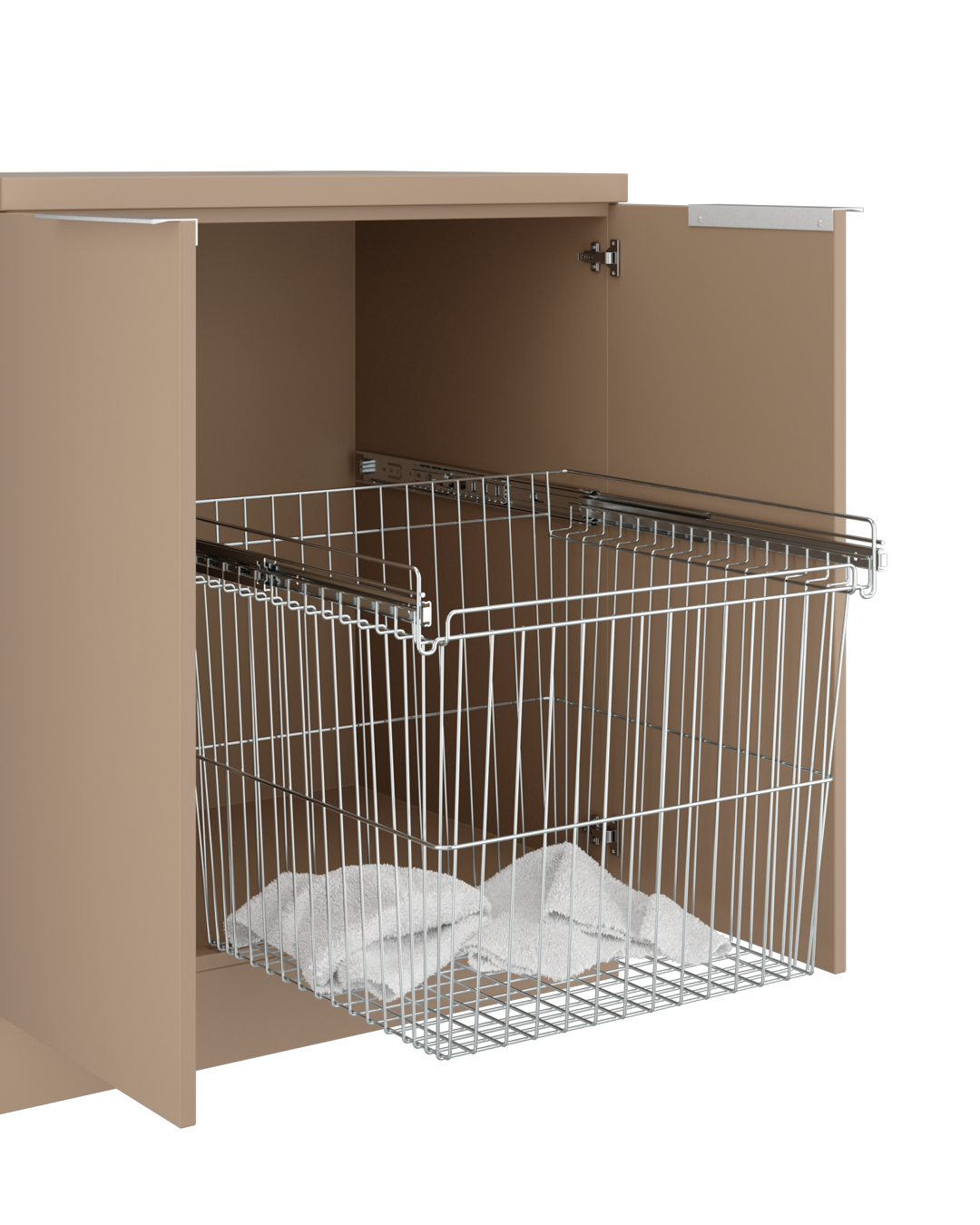 Colorbar håndklædekurv - Vaskeskab i beige - Cappuccino