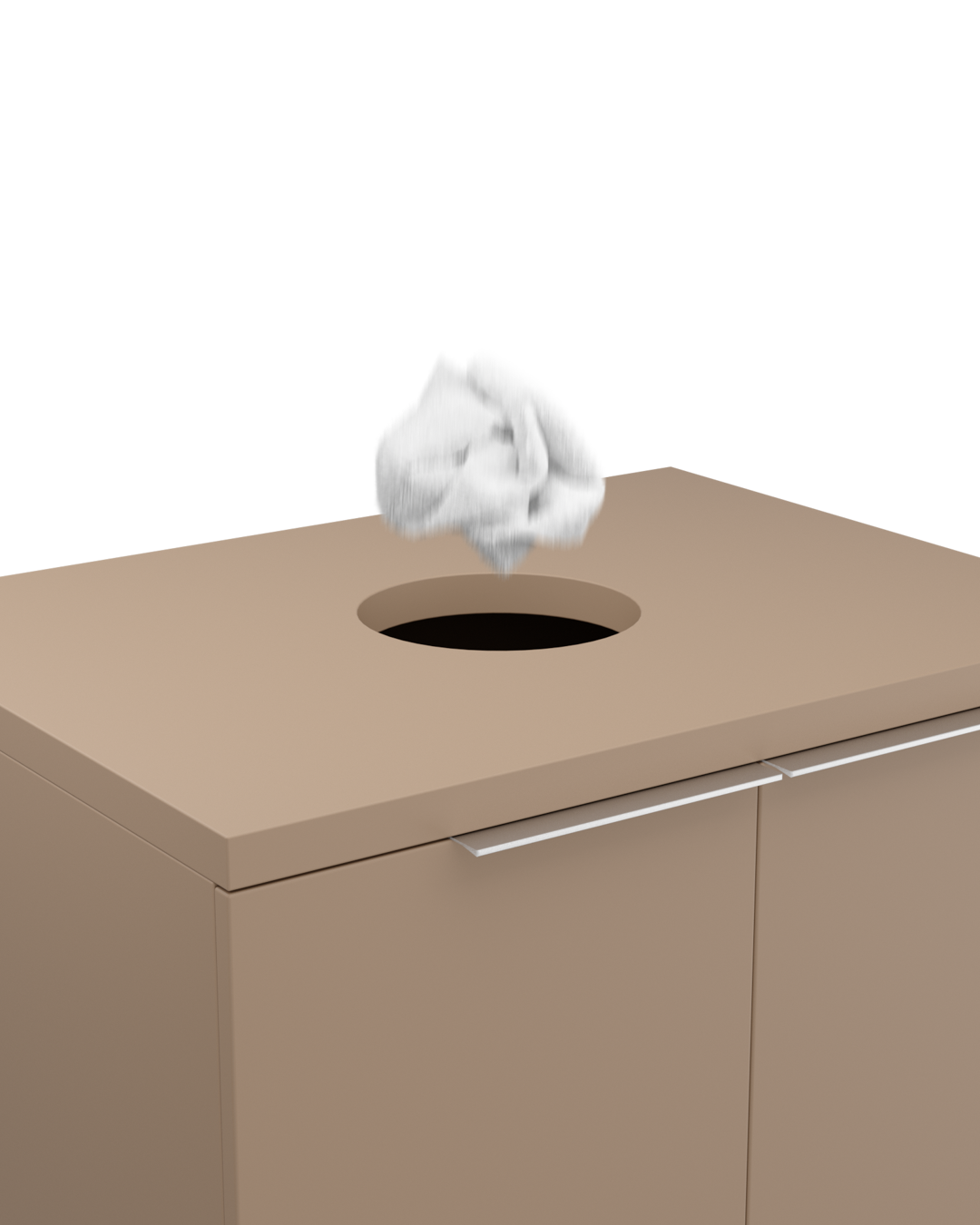 Colorbar håndklædekurv - Vaskeskab i beige - Cappuccino