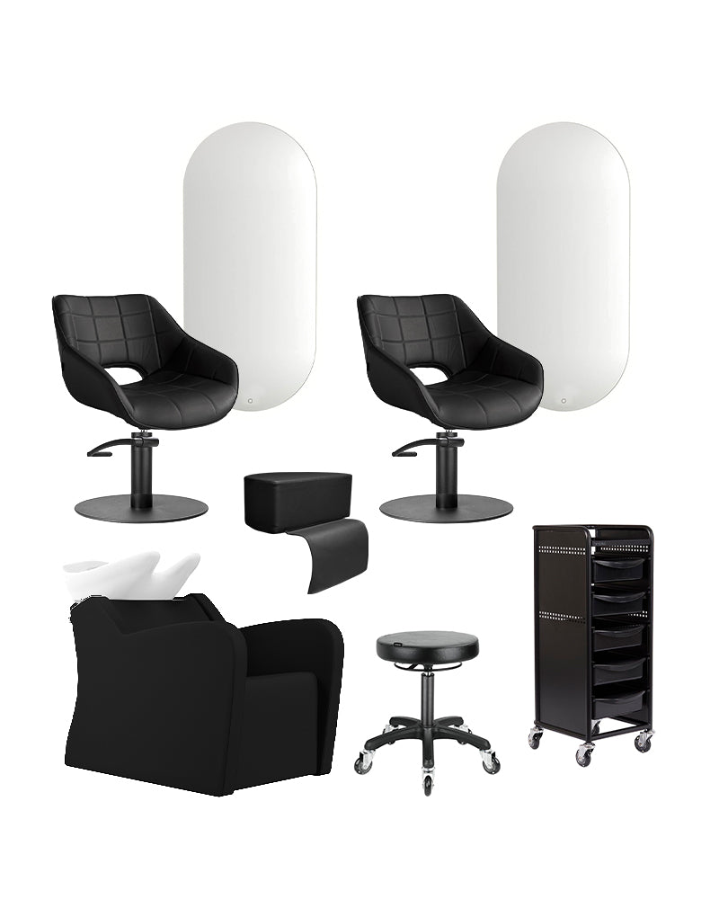 Massagevask startpakke med 2 kundepladser, 1 vaskeplads og udstyr