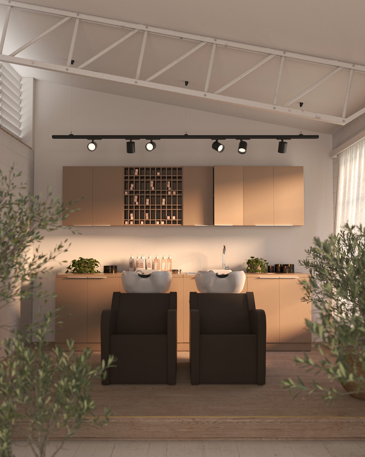 Colorbar reol - Vægmonteret skab - Beige Cappiccino