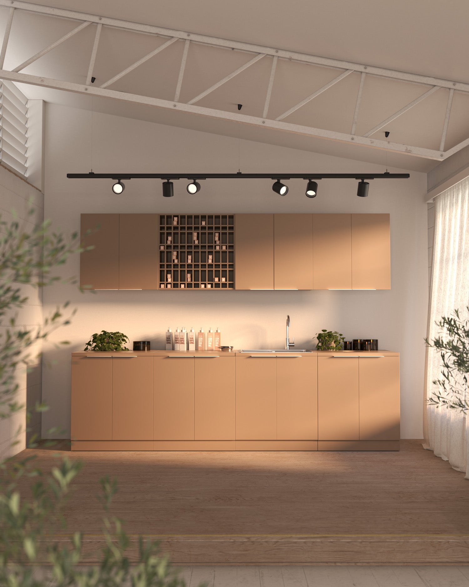 Colorbar skab - Beige vaskeskab - Cappuccino