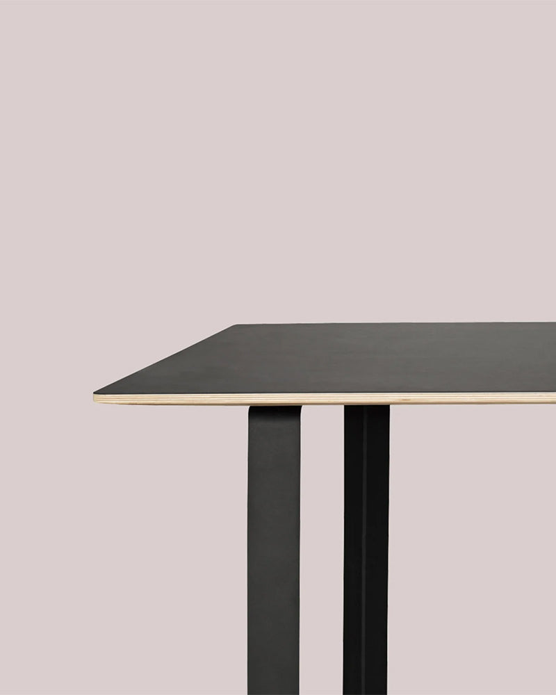 70/70 Stor - Sort linoleom - Sort stel