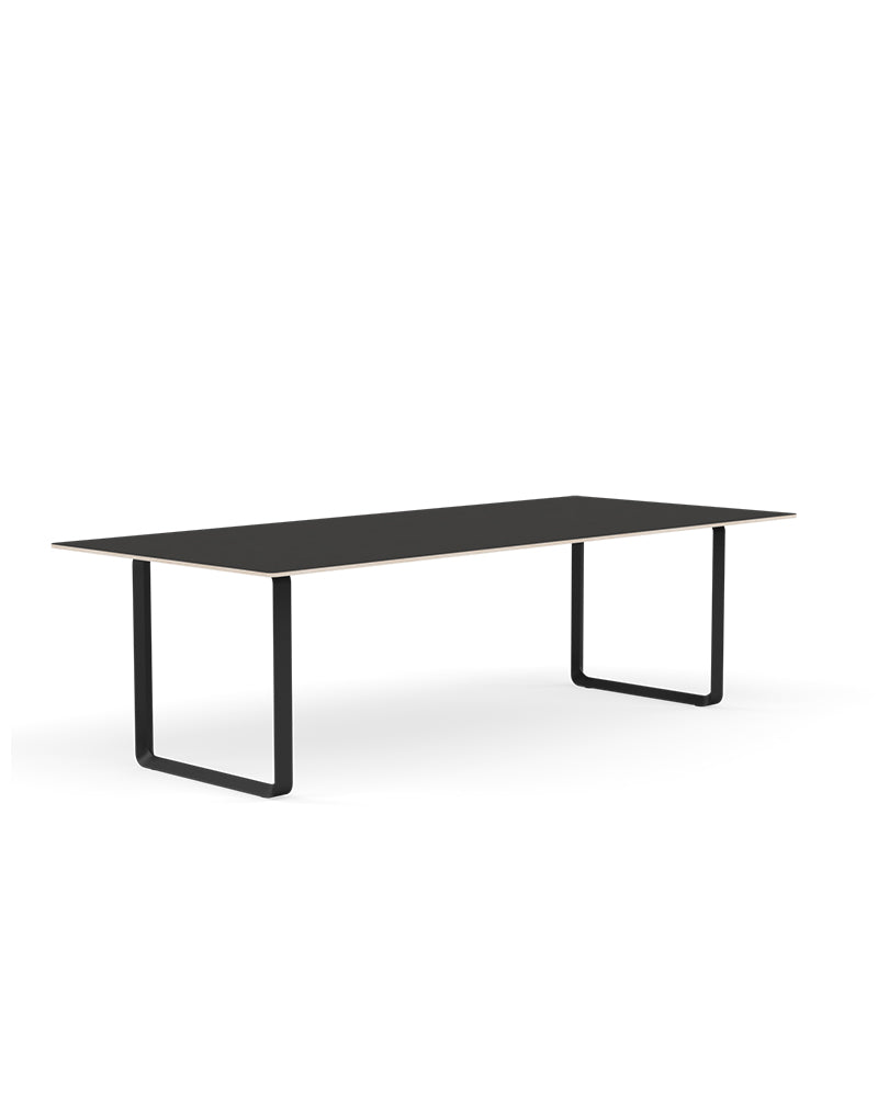 70/70 Stor - Sort linoleom - Sort stel