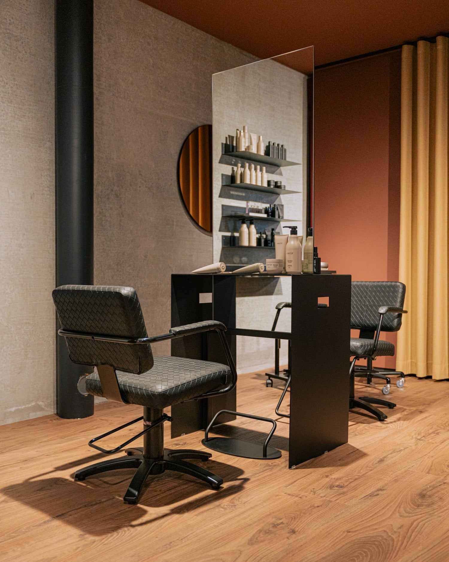 Work Metal - Fritstående frisørbetjening - Dobbeltsidet