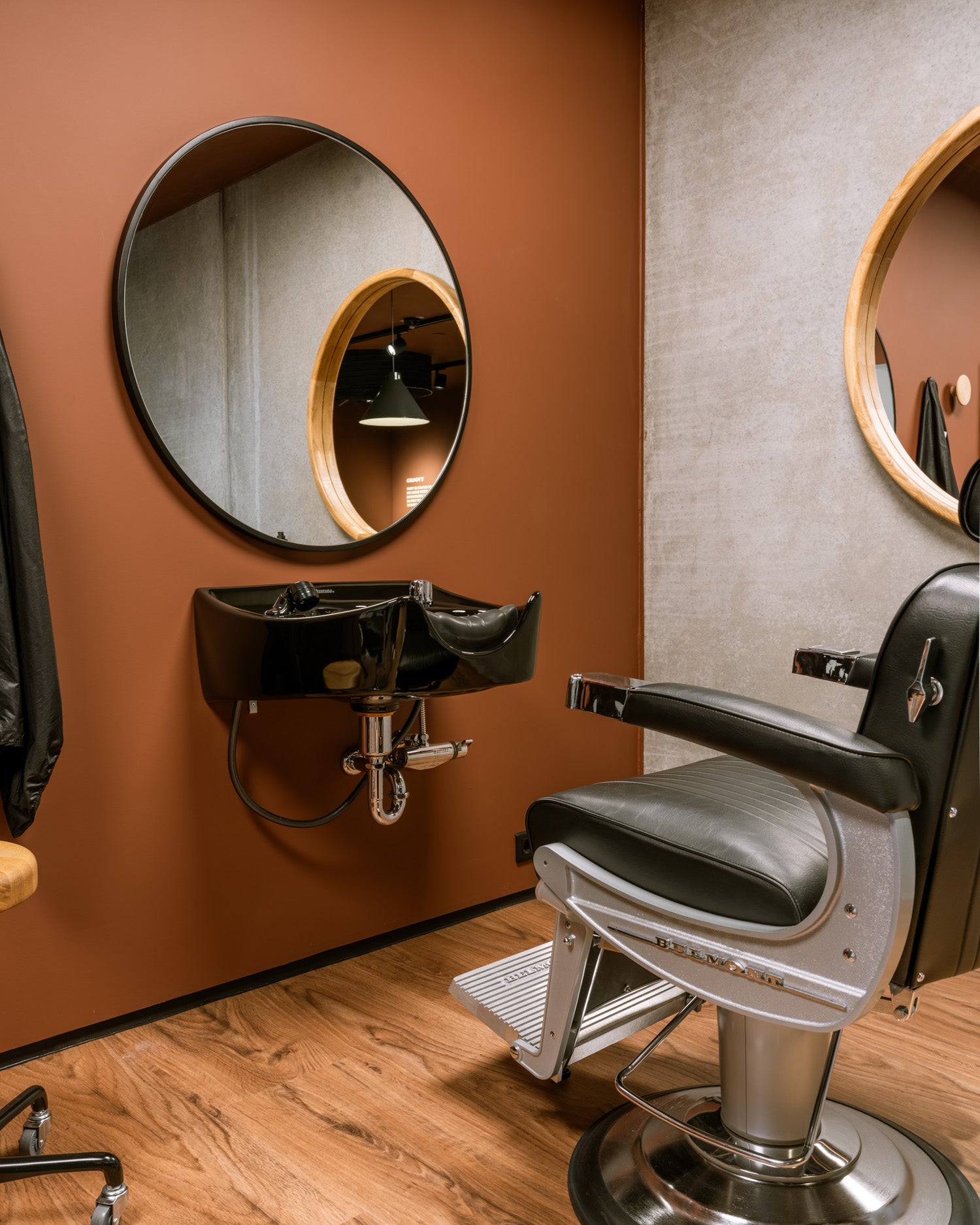 Majolica - Sort barbervask