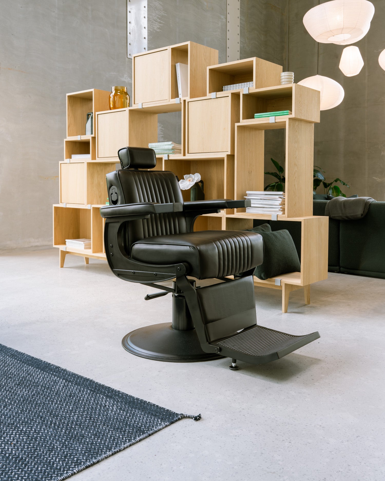 Bat man - Sort Barberstol - Matsort stel