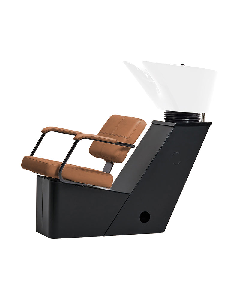 Shiki - Brun vaskestol med hvid kumme