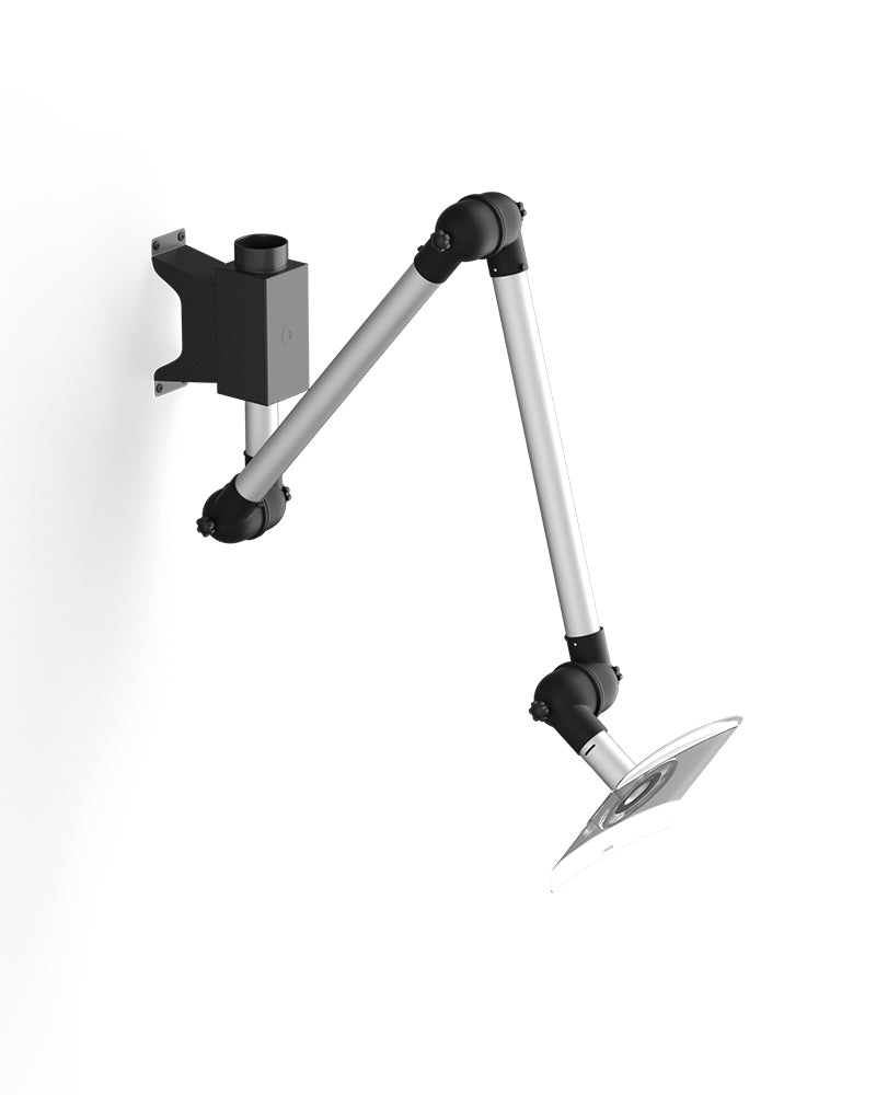 Sort udsugningsarm - Punktudsugning til væg