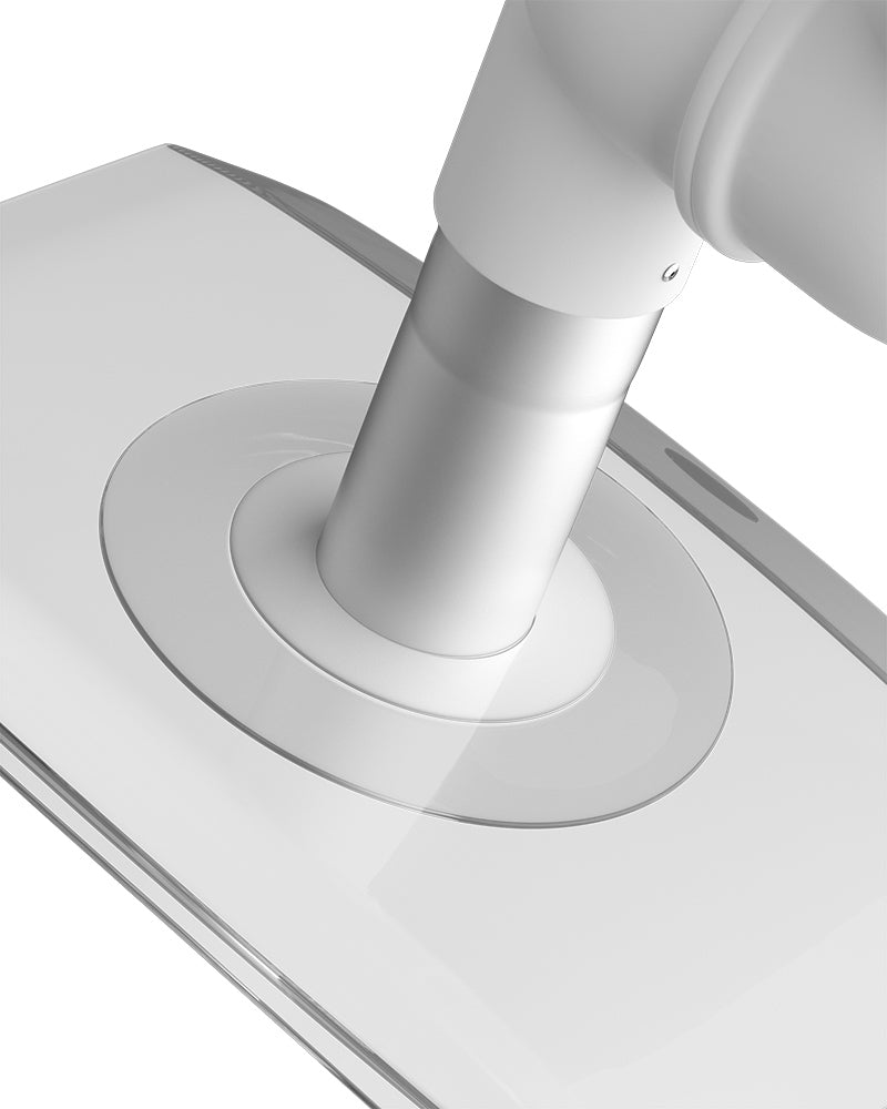 Hvid udsugningsarm - Punktudsugning til væg