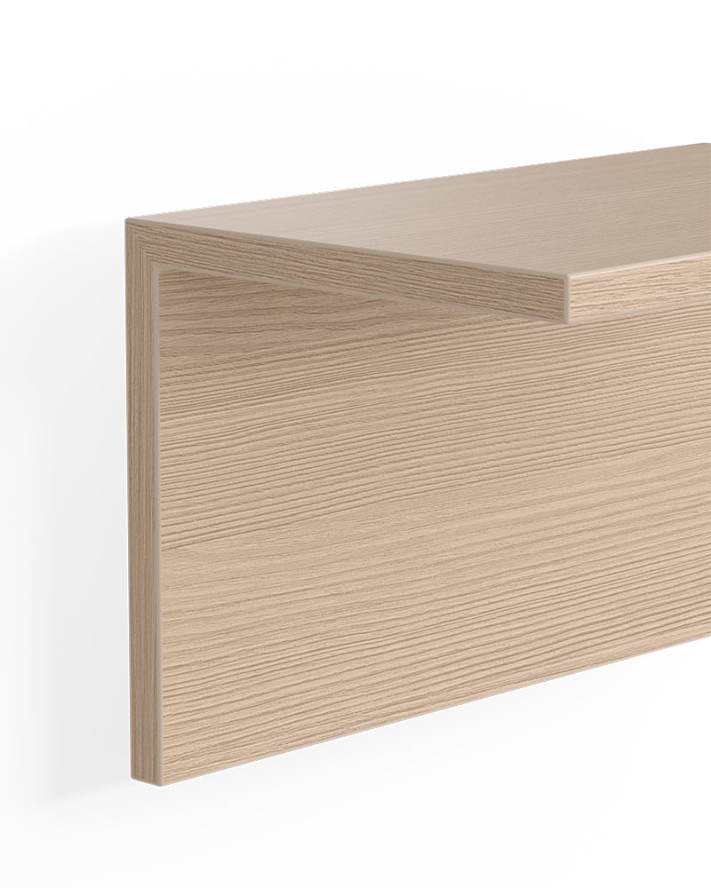 Display - Hylde i egetræsmønster - 130cm