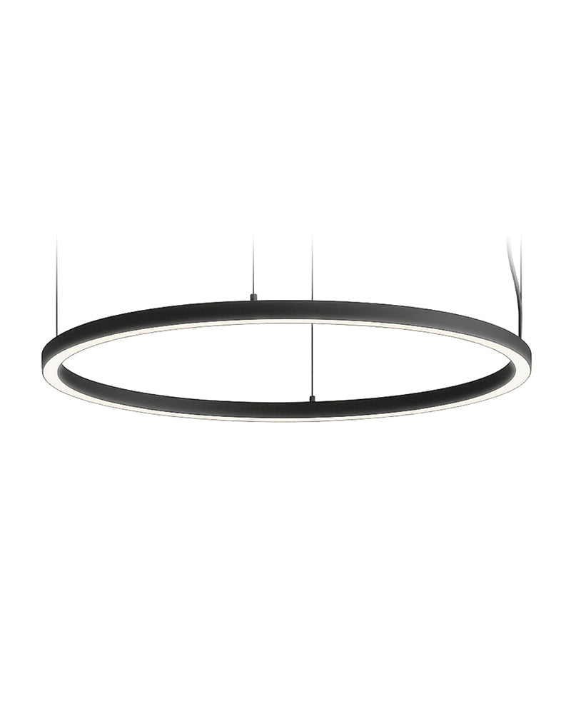 Sun Circle LED - Sort rundt arbejdslys - ø100cm