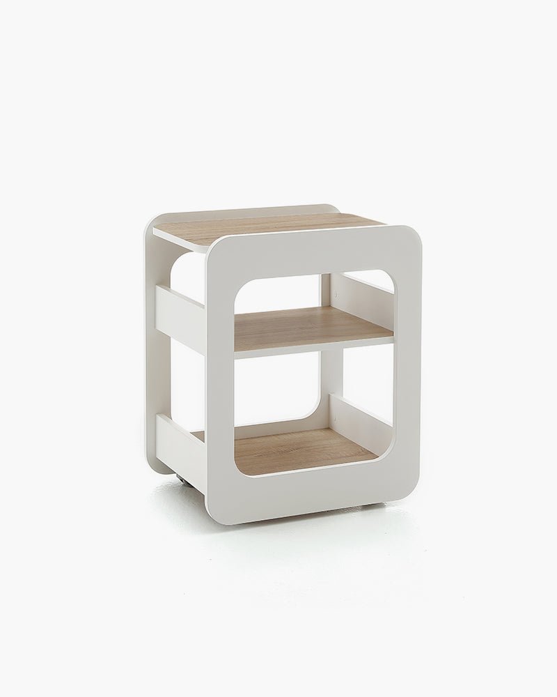 Creo - Hvidt rullebord - Egetræsmønster