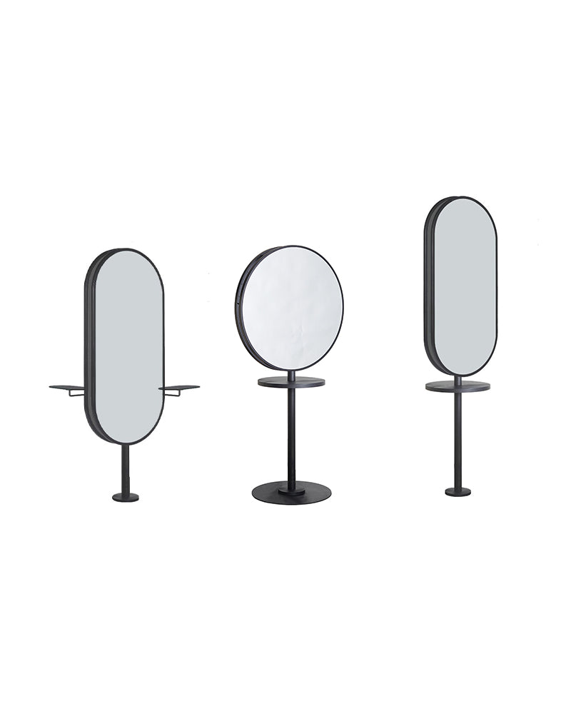 Pole joiner - Sort betjening med hylde og fodstøtter