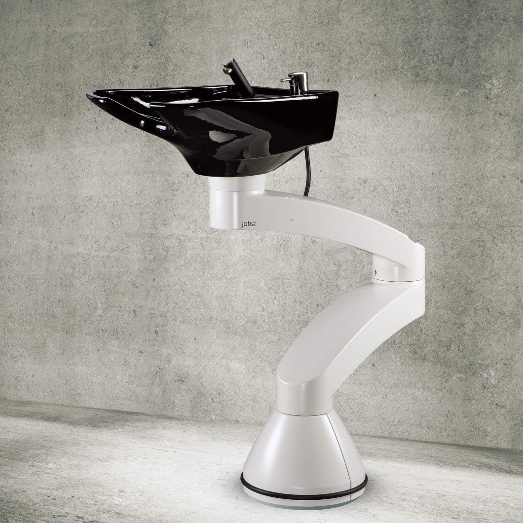 Contura swing PLUS - Hvid søjlevask - Sort kumme